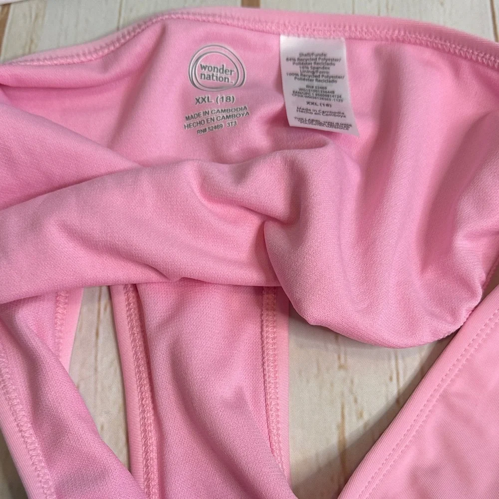 NWT Wonder Nation Pastel Checkered Kids Bikini